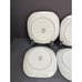 Sango Quadrille Pinwheel Pink 5206 Square 7 9/16 Salad Plate Set of 4