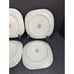 Sango Quadrille Pinwheel Pink 5206 Square 7 9/16 Salad Plate Set of 4