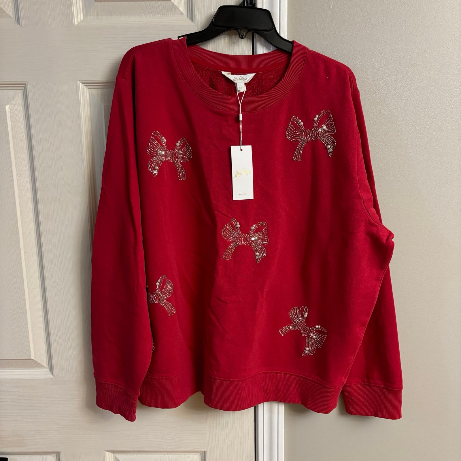 Lilly Pulitzer Red Ballad Sweater