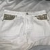Michael Kors White Denim Gold Studded Cutoff Shorts Sz 4