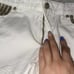 Michael Kors White Denim Gold Studded Cutoff Shorts Sz 4