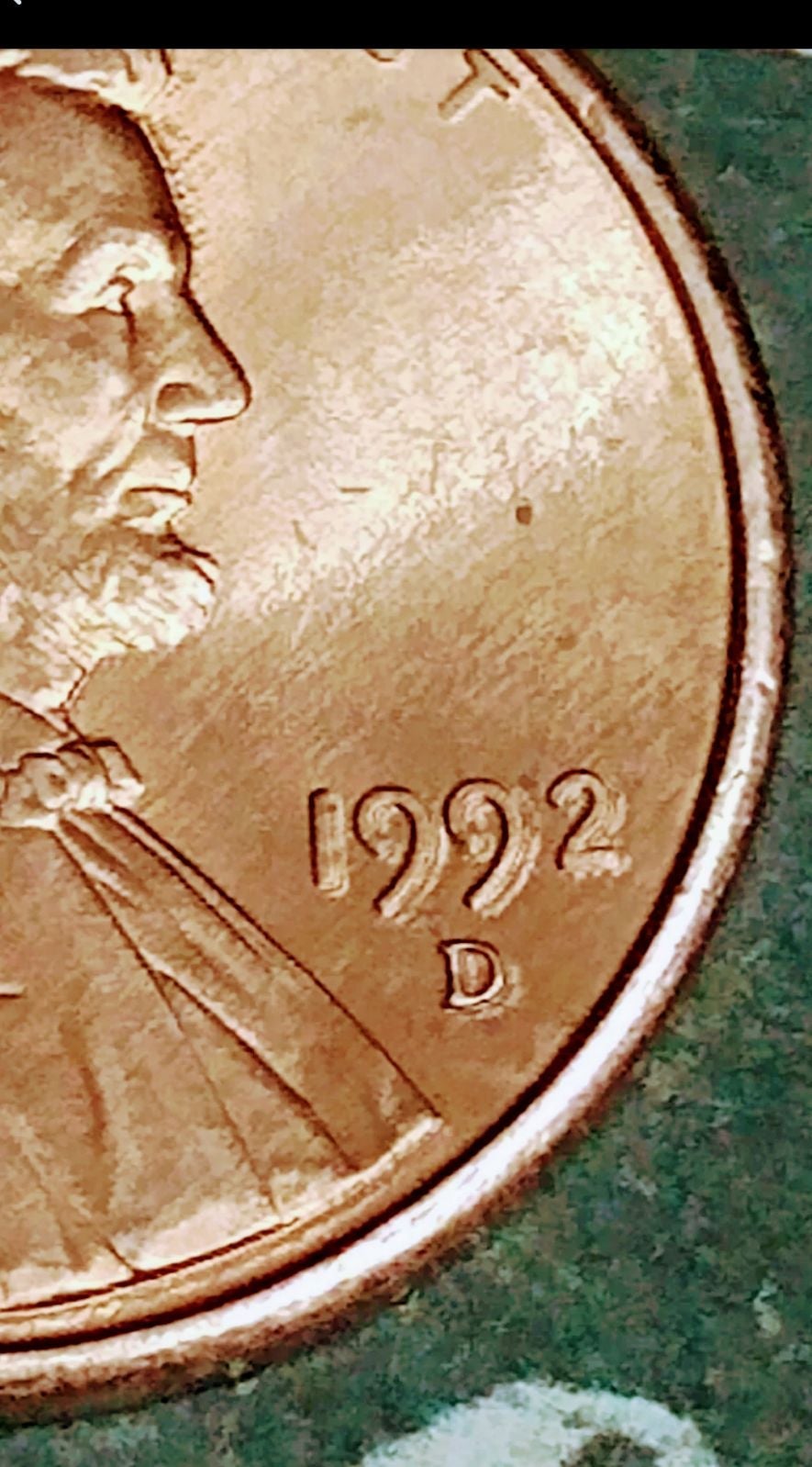 1992 D penny (Rare DDO & DDR)