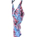 JESSICA SIMPSON One-piece Swimwear V-Neck Tropical cross back Swimsuit