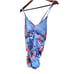 JESSICA SIMPSON One-piece Swimwear V-Neck Tropical cross back Swimsuit