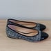 Michael Kors Sabrina Ballet Flats Shoes Black and White Tweed 7