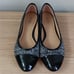 Michael Kors Sabrina Ballet Flats Shoes Black and White Tweed 7