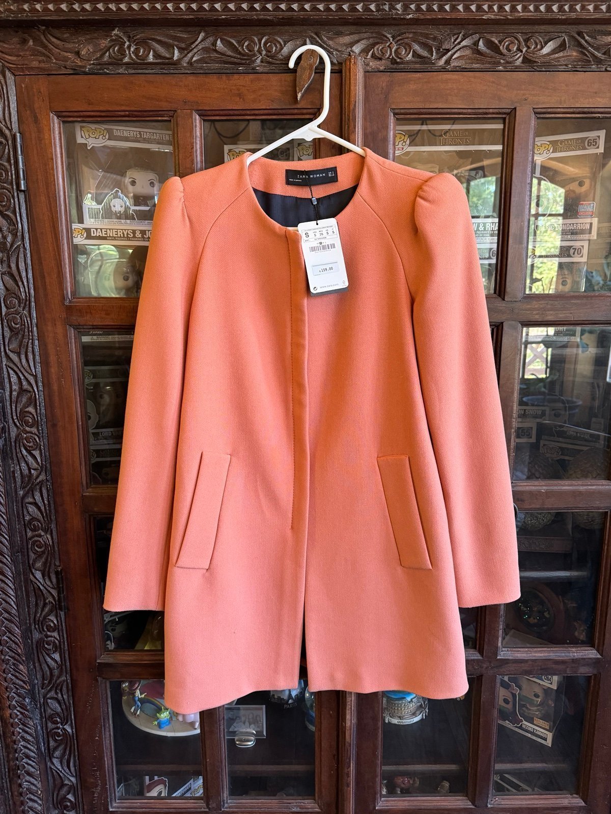 ZARA coral coat NEW