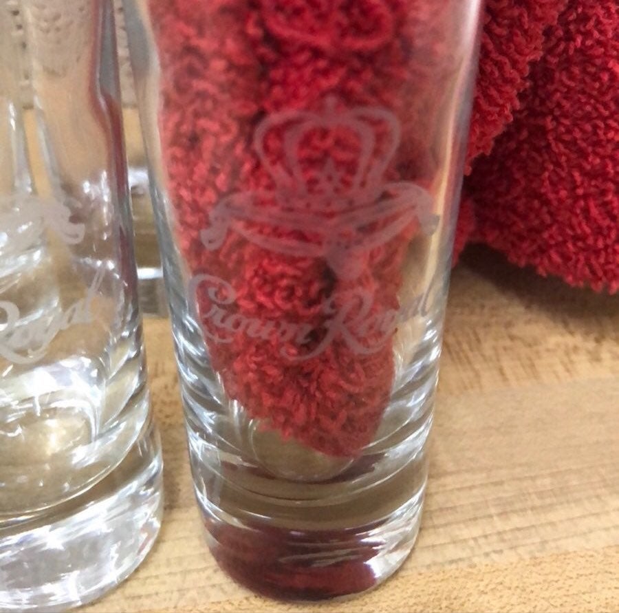 Six tall crown royal shot glass