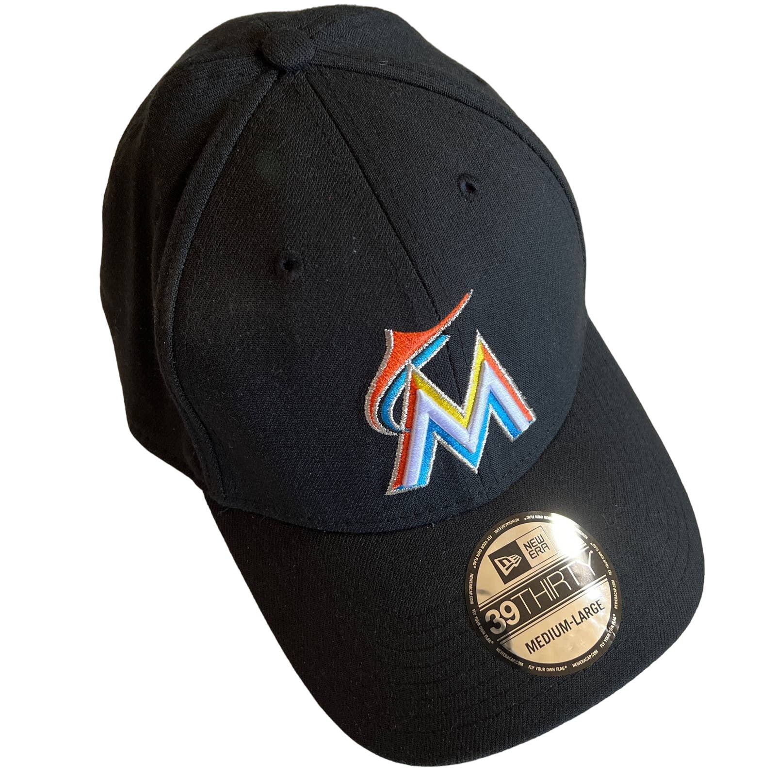 Miami Marlins Hat Size M/L Team Classic 39Thirty New Era MLB Cap NEW