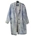 Vintage Original Venezia Sportswear 100% Cotton Long Denim Jacket Coat 22/24