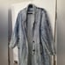 Vintage Original Venezia Sportswear 100% Cotton Long Denim Jacket Coat 22/24