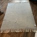 Terrytown australian wool herringbone gray fringe throw blanket boho like new