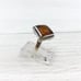 Sterling Silver Natural Amber Ring Size