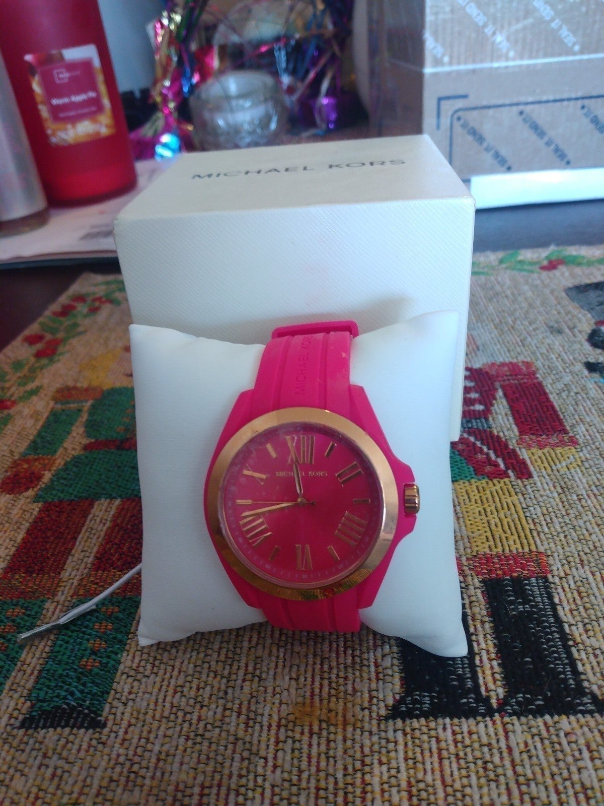 Michael Kors Fushia Pink Bradshaw Watch Mk 2745 New