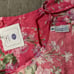 NEW April Cornell Fresh Flowers Printed Apron 100% cotton Super Cute!