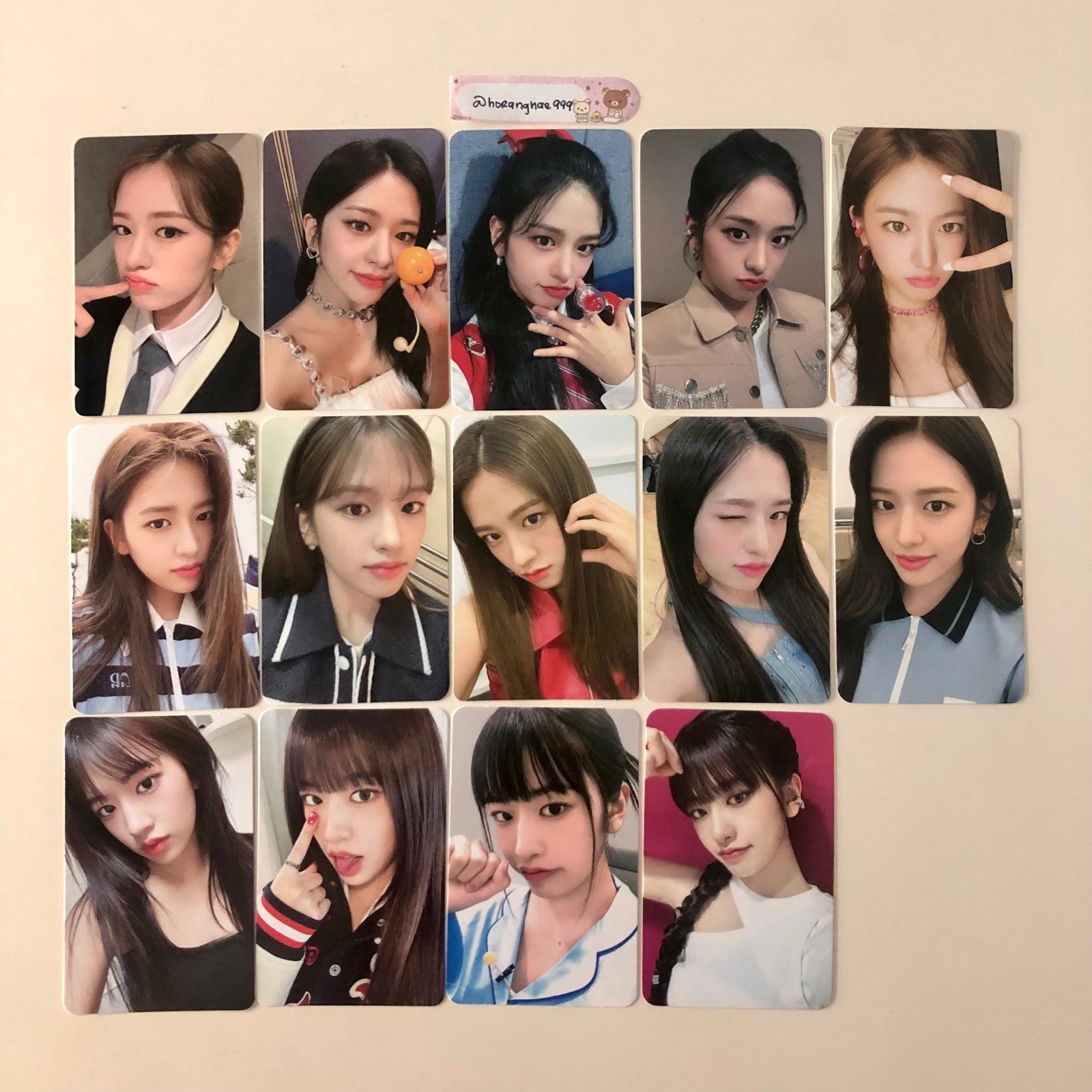 ive yujin photocard set