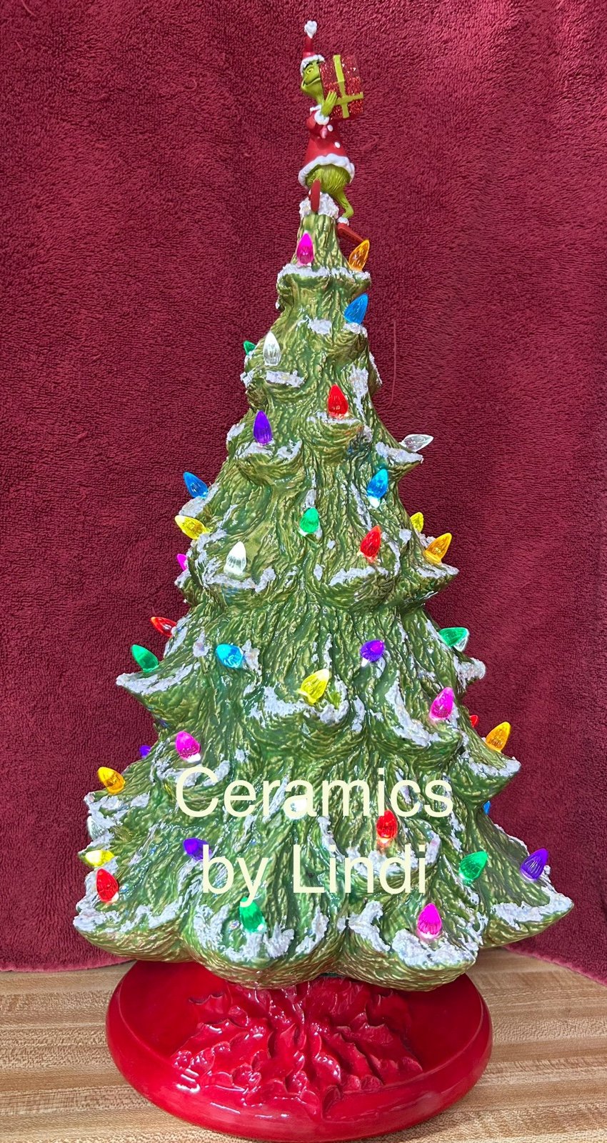 Ceramics by Lindi: Vintage Grinch Nowell 500 Ceramic Christmas Tree