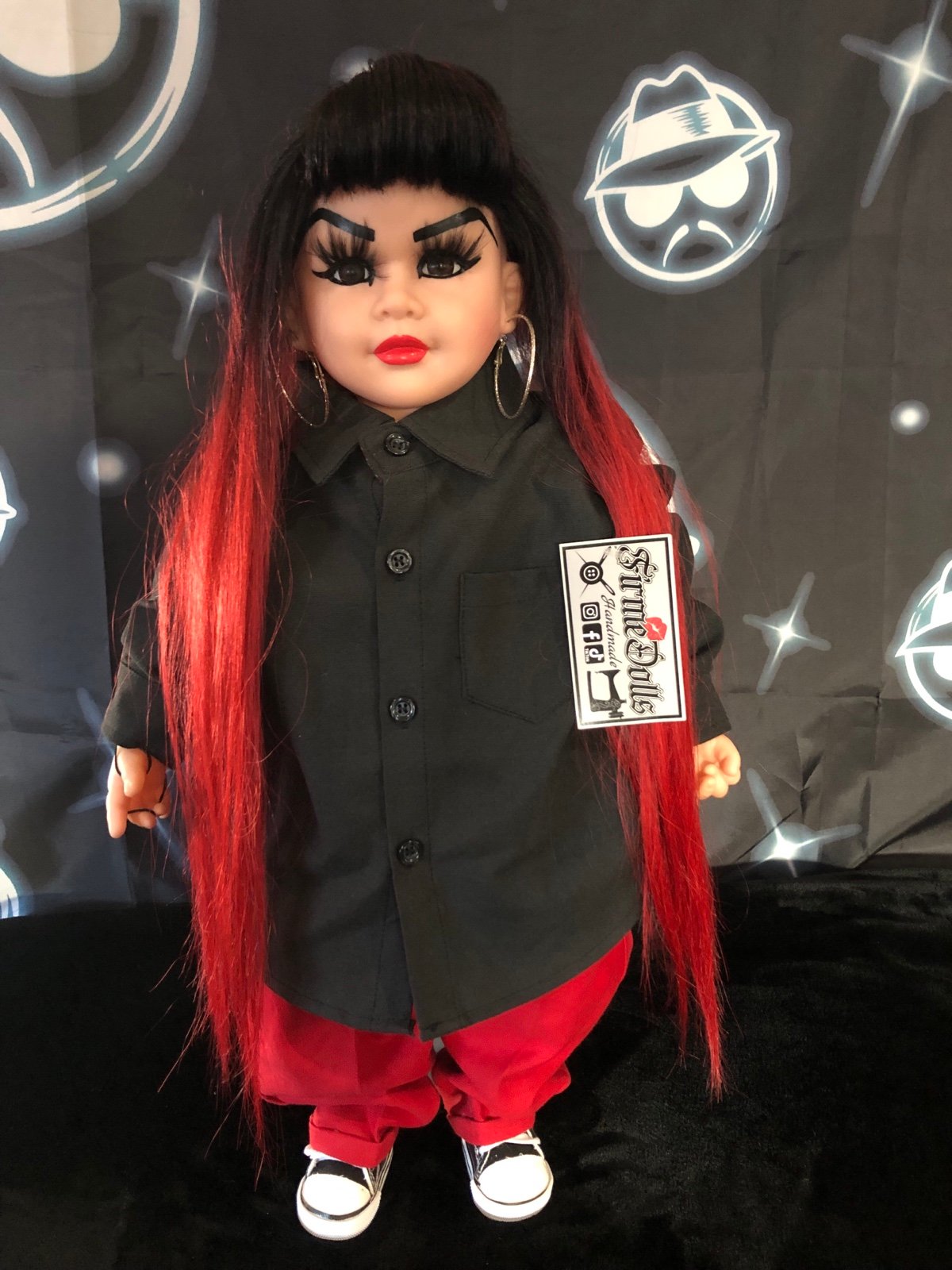 Firme Dolls Lowrider Display Handmade Gangster Homies Chola Cholo Doll