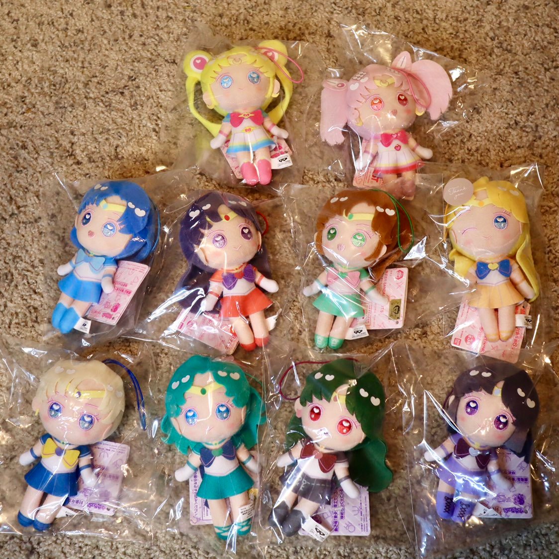 Sailor moon yume plush doll full set