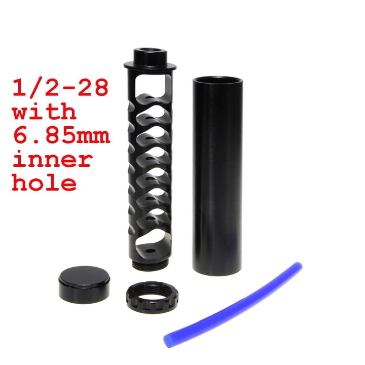 7mm Inner Hole Car Fuel Filter 1/2-28 Spiral Black Thicker Baffle for NAPA 4003