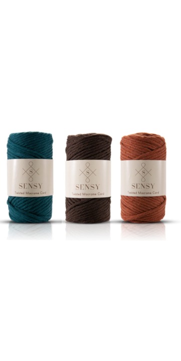 3 pack Twisted Macrame Cotton 3.5mm 213f