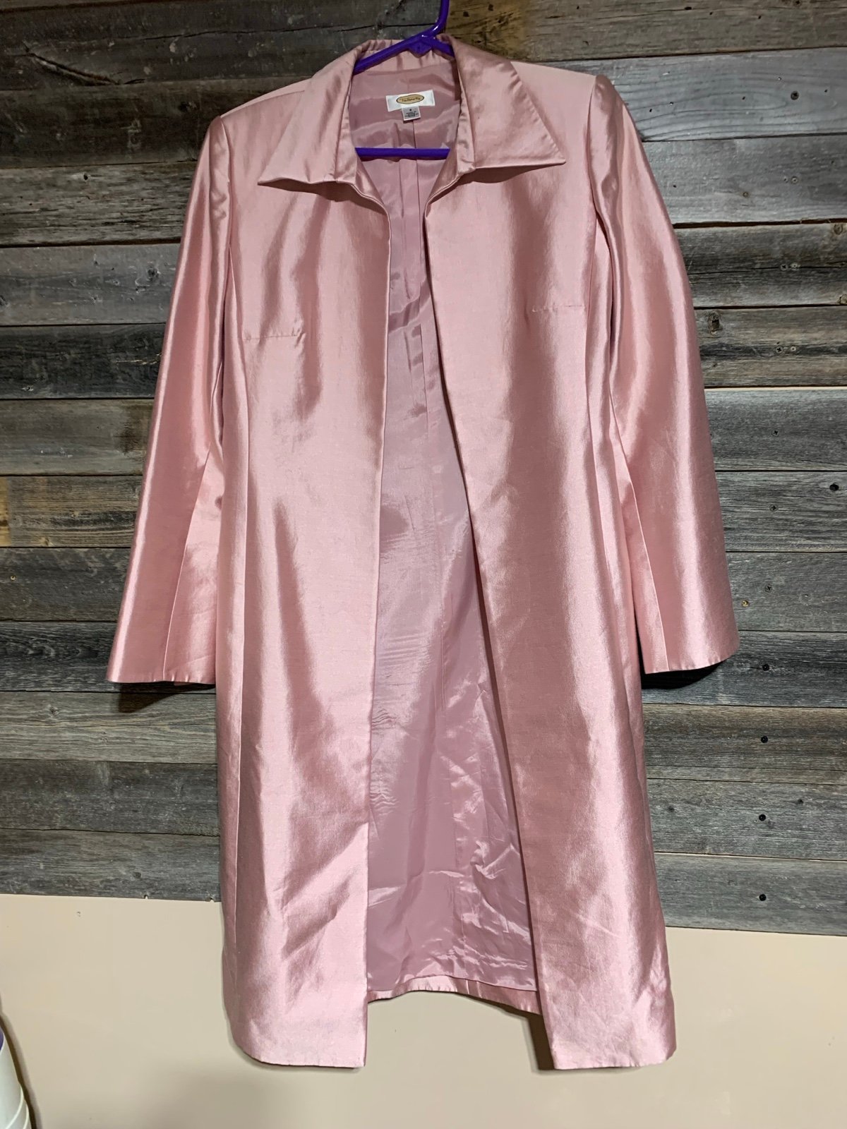 Talbots Silk Coat PINK Sz 8