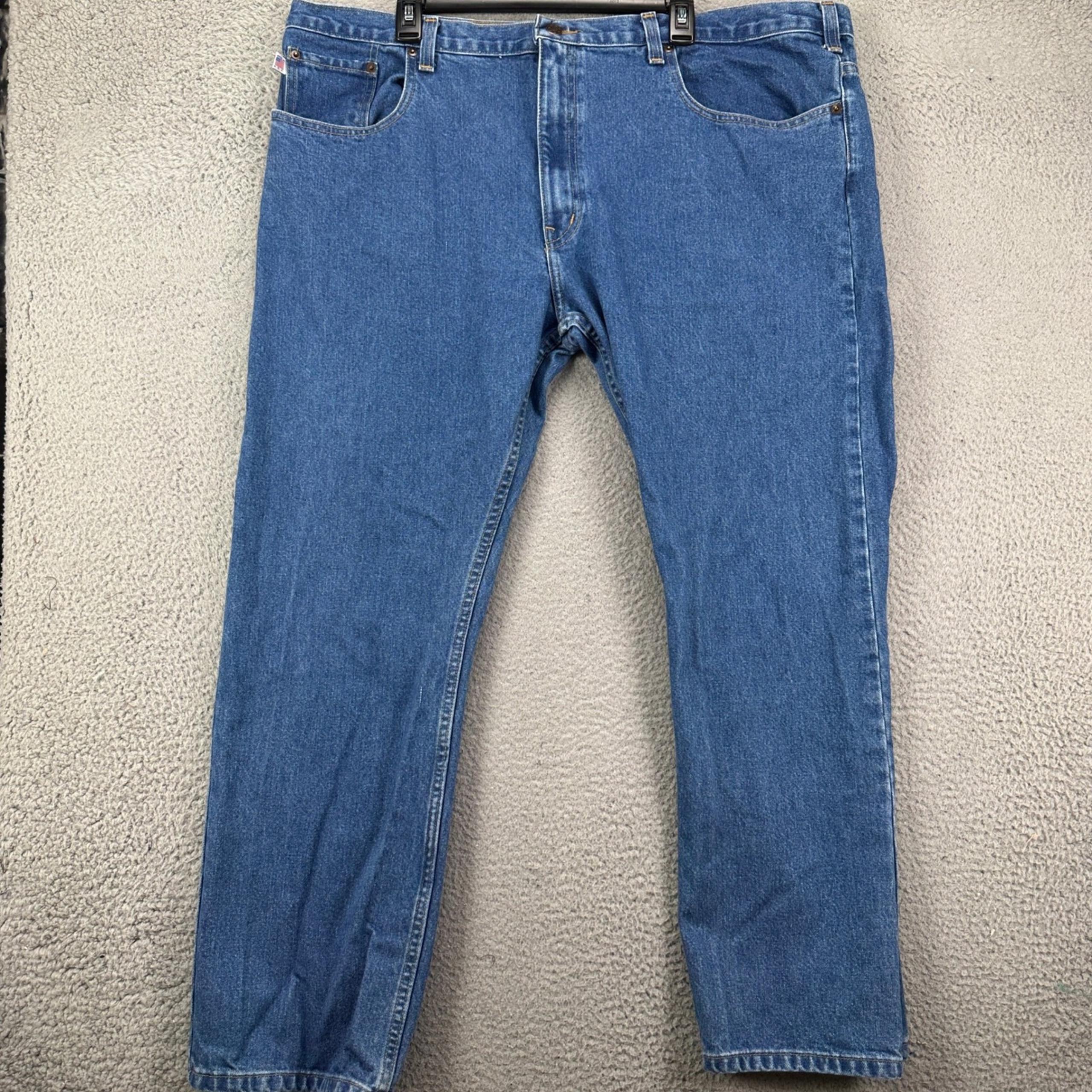 All American Clothing Co. Mens Straight Jeans 46X30 Blue Pocket Made In USA NEW