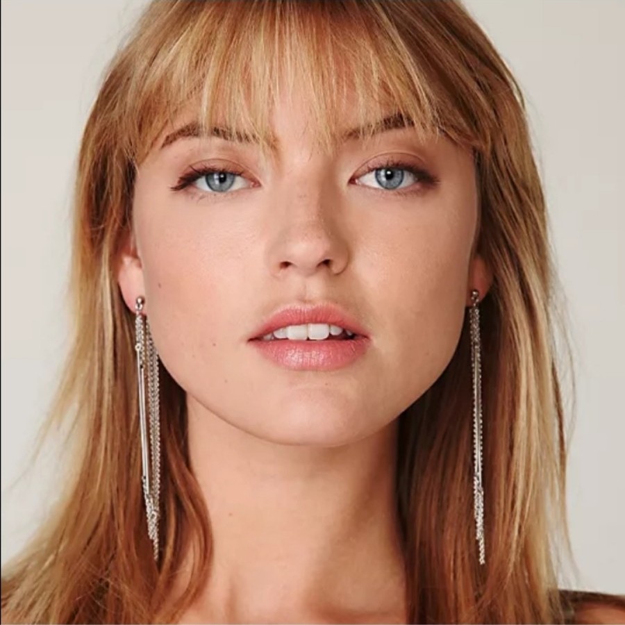 Free People Silver Chain Link Earrings
