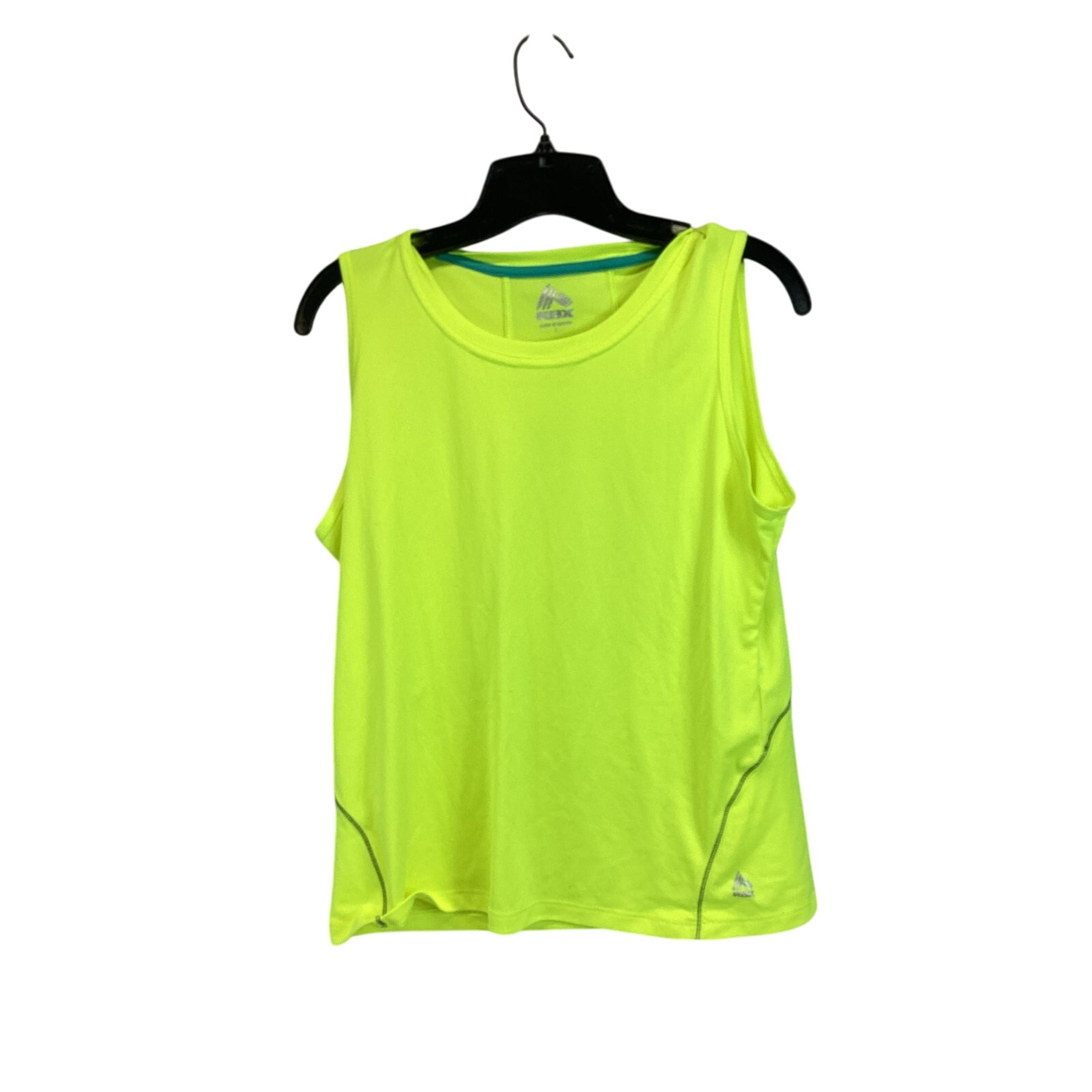 RBX AeroSwift Running Slim-Fit Tank Top Size Large for Women Neon Yellow