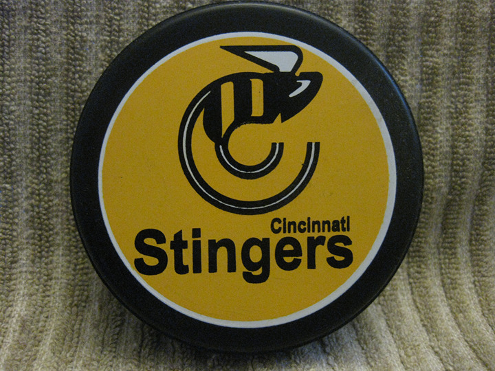 Cincinnati Stingers WHA Reflections Official Hockey Puck [Made in Canada]