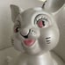 Vintage 70s 1976 Pearlized Ceramic Bunny Rabbit Woodland Critter 15” Tall Pink E
