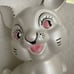 Vintage 70s 1976 Pearlized Ceramic Bunny Rabbit Woodland Critter 15” Tall Pink E