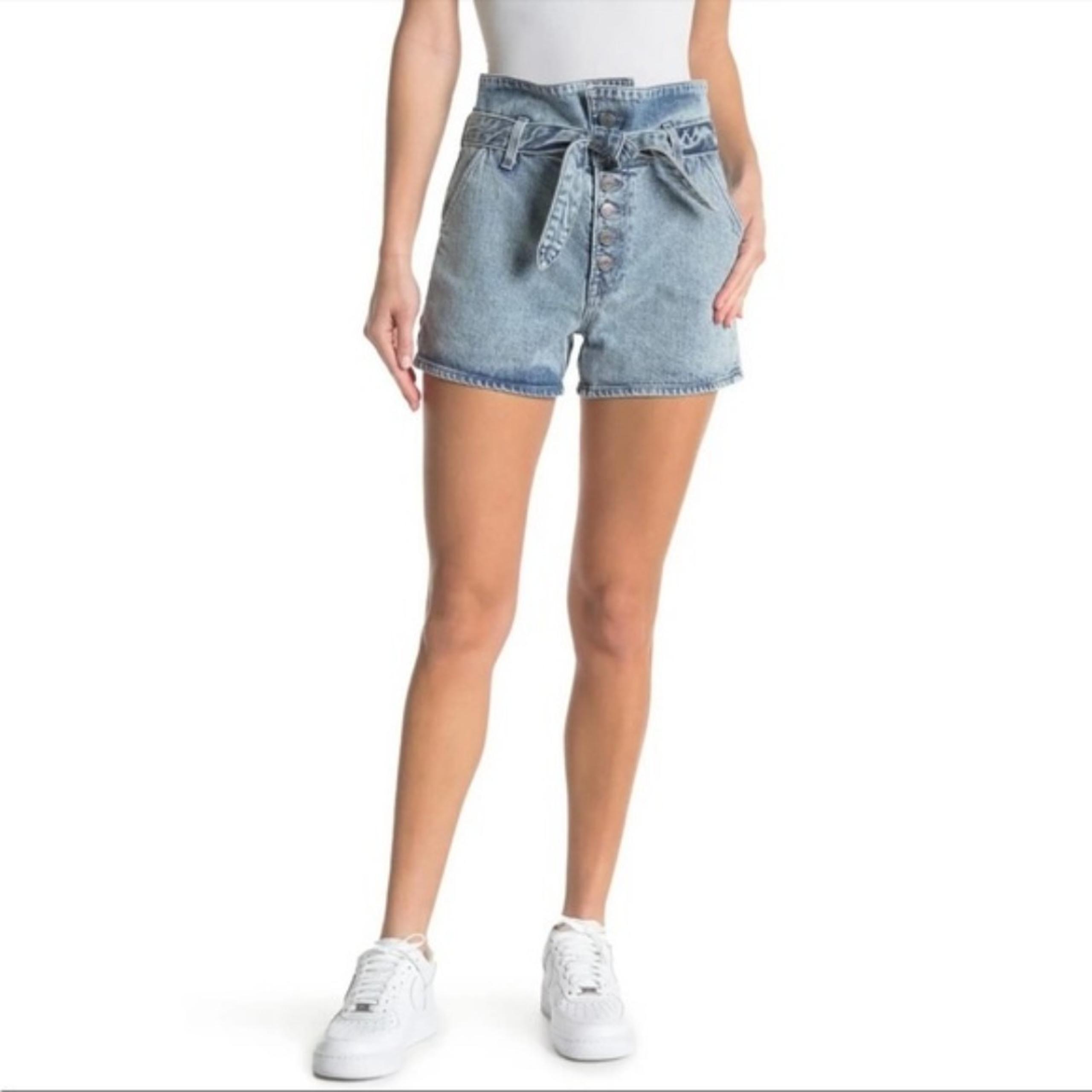 NWT GRLFRND High Waisted Brynn Jean Shorts with Jean Belt Size 30