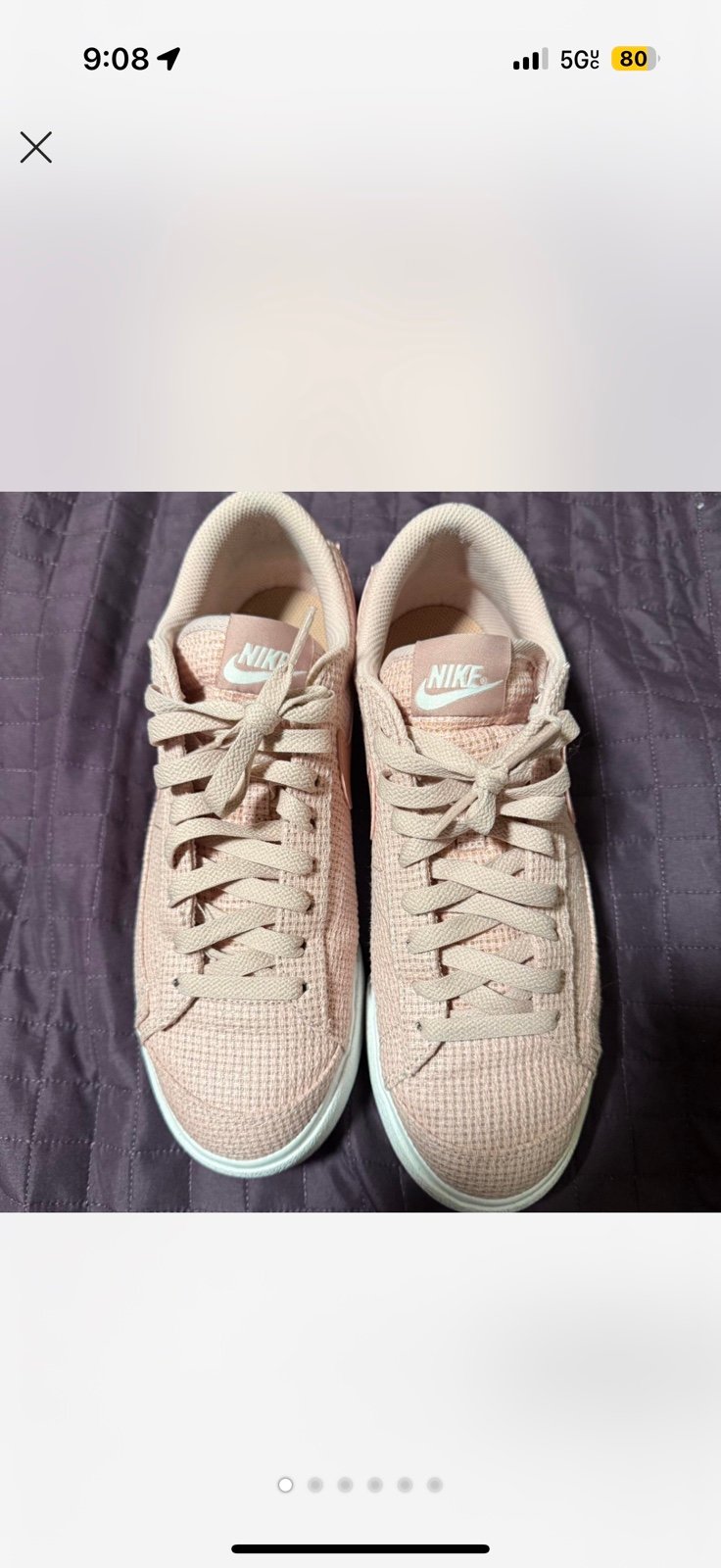 Nike pink platform blaze sneakers