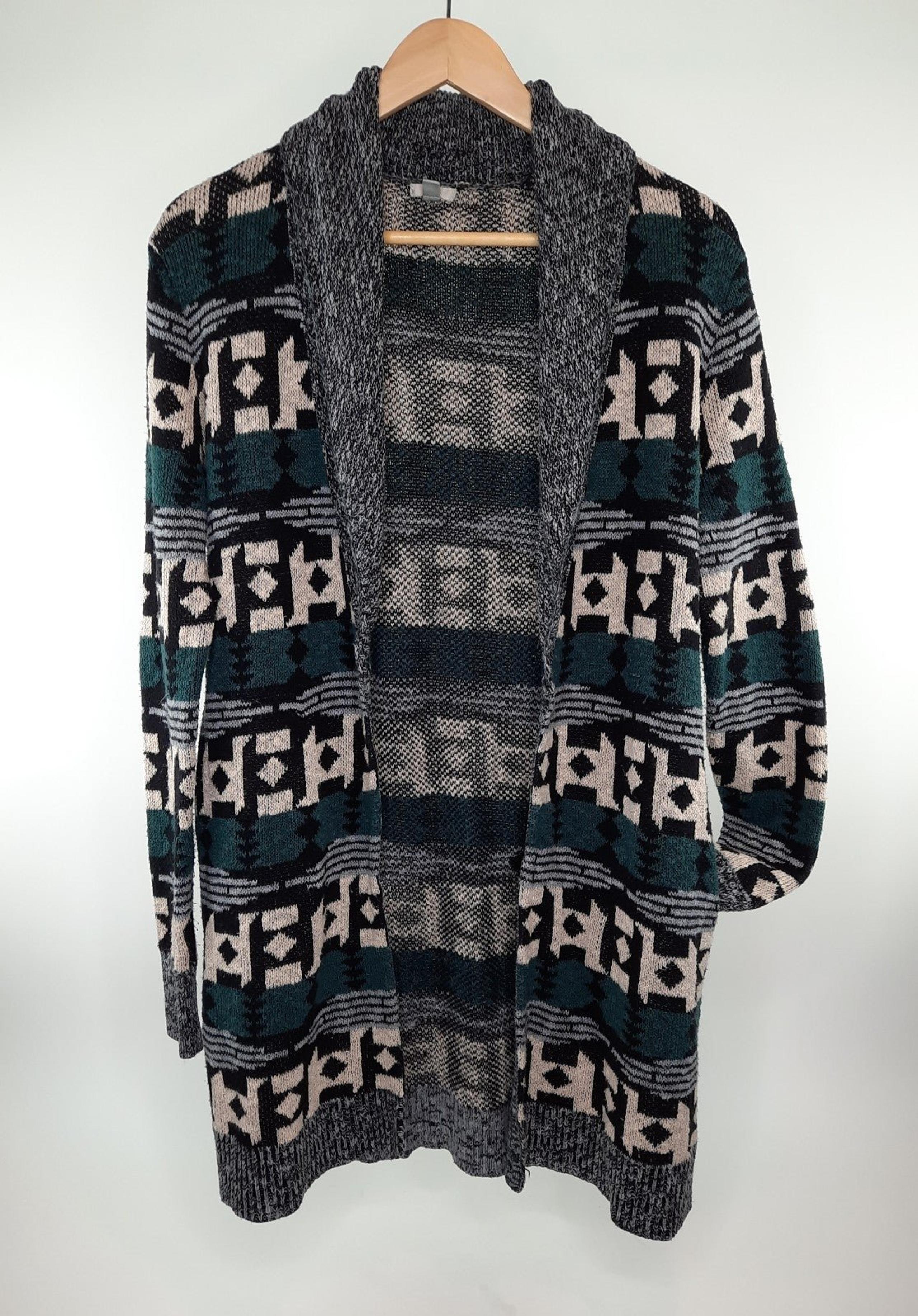 Urban Outfitters Ecoté Aztec Print Knit Cardigan Womens Medium