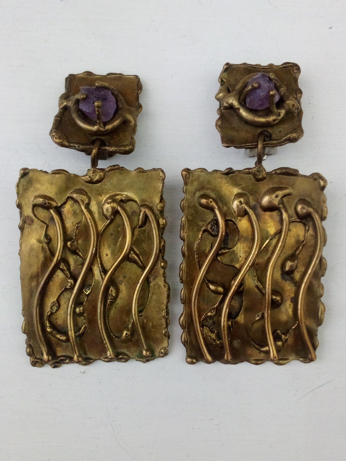 Vintage Ernandes Clip On Earrings