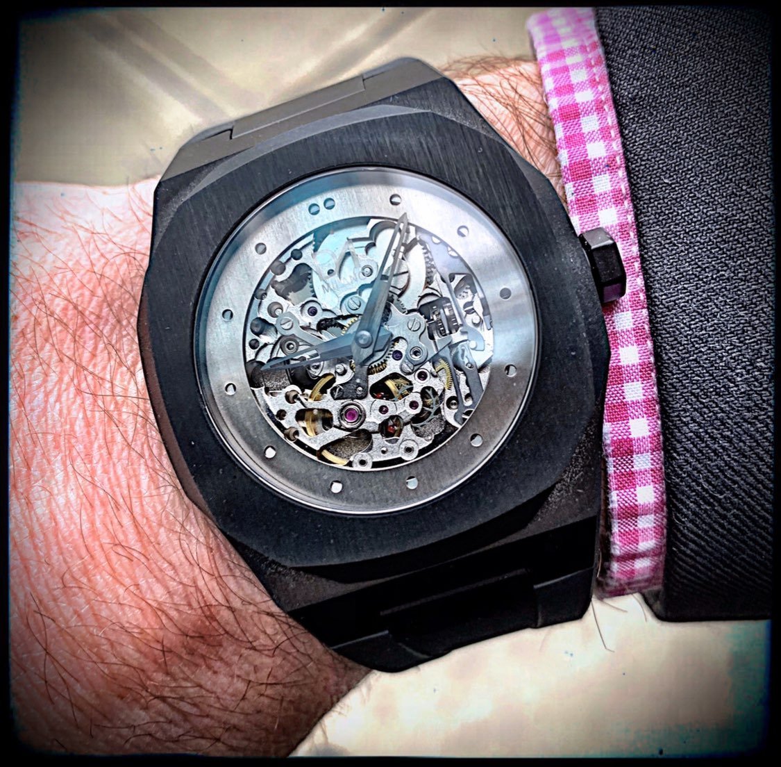 D1 Milano Skeleton Automatic Watch