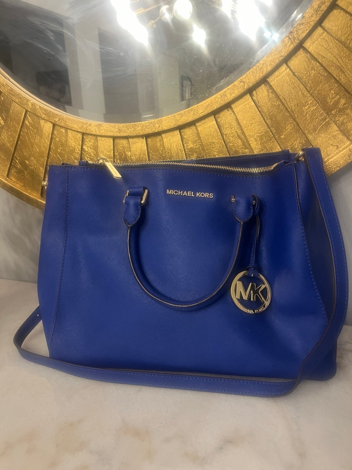 Michael Kors Sutton Saffiano Leather in Sapphire Blue