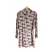 Reiss Alice Circle Printed Shirt Dress in Pink Print Size 4