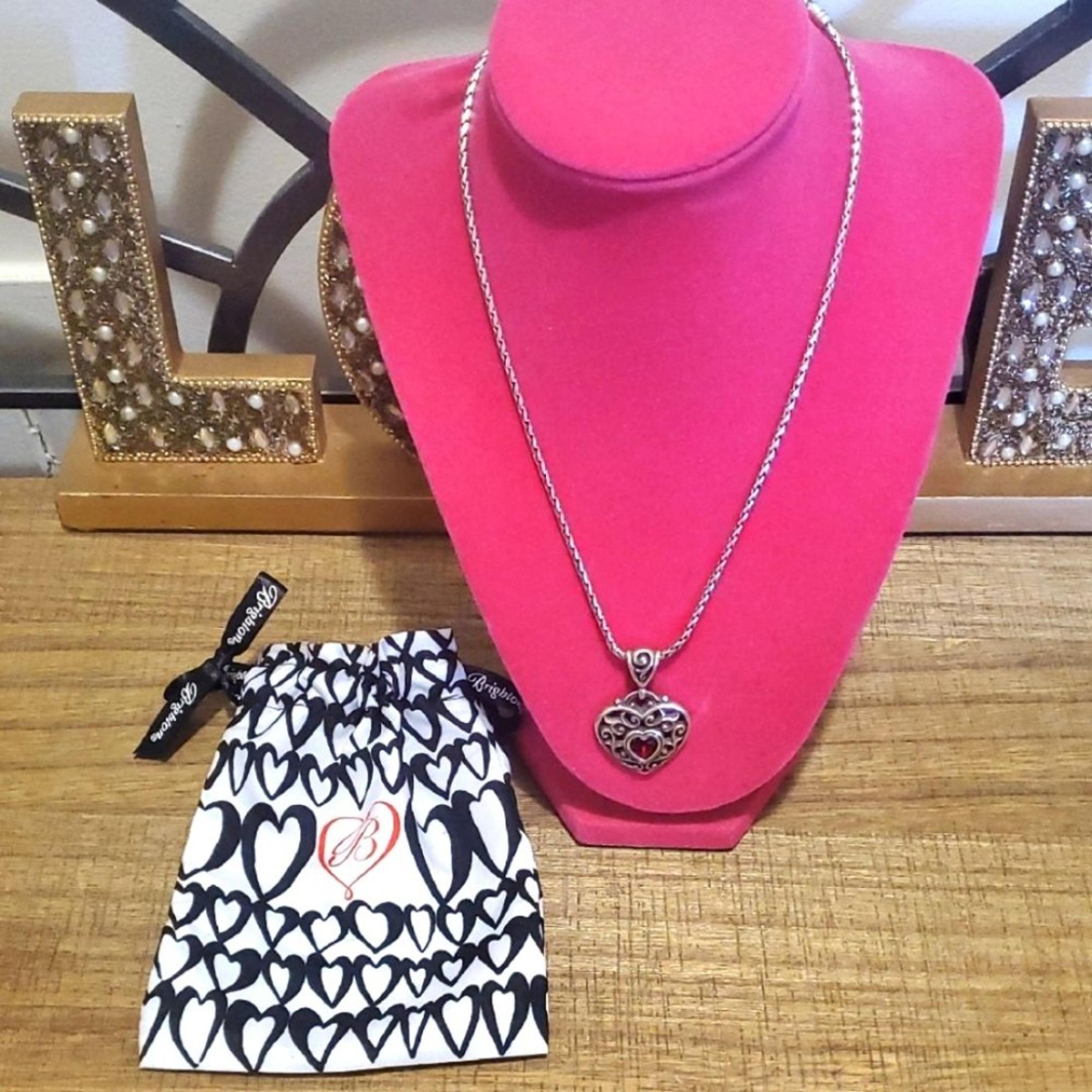 Brighton Go Red for Women Heart February Red Dress Necklace Retired