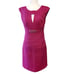 Trina Turk Dress 4 Pink Sleeveless Knee Length Virgin Wool Blend. Dimensions pit