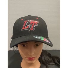 Vintage 90s Lake Travis Hat Logo LT Cap Cavaliers Black Fitted XL Zephyr New NWT
