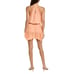 Ramy Brook Medium Rowan Dress Peach Halter Beaded Eyelet Design Mini Dress NWT