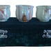 Marbled Alabaster Stone Saki Drink Set with Velvet Case