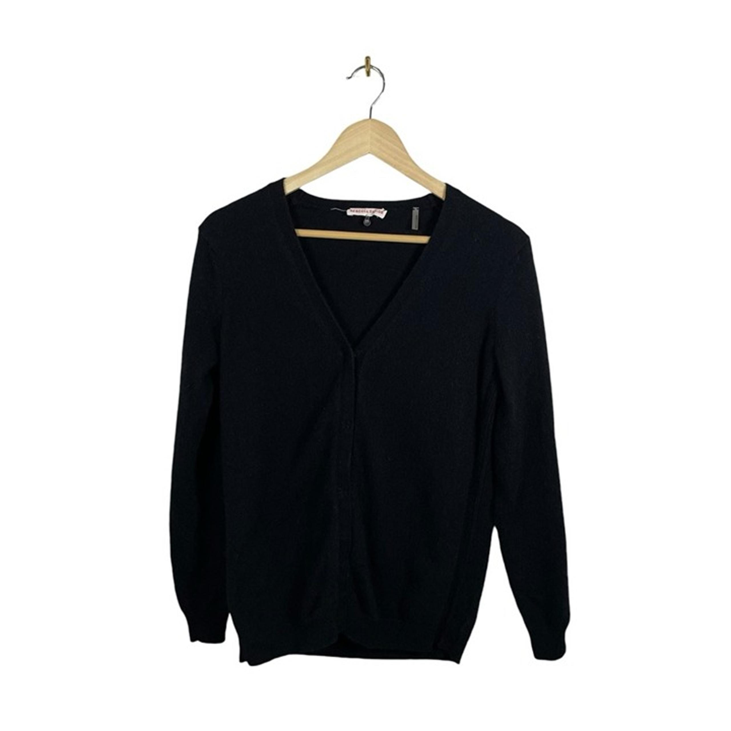 Rebecca Taylor Women’s 100% Cashmere V-Neck Cardigan in Black Size M