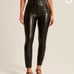 Abercrombie Vegan Leather Curve Love Skinny Pant size 31
