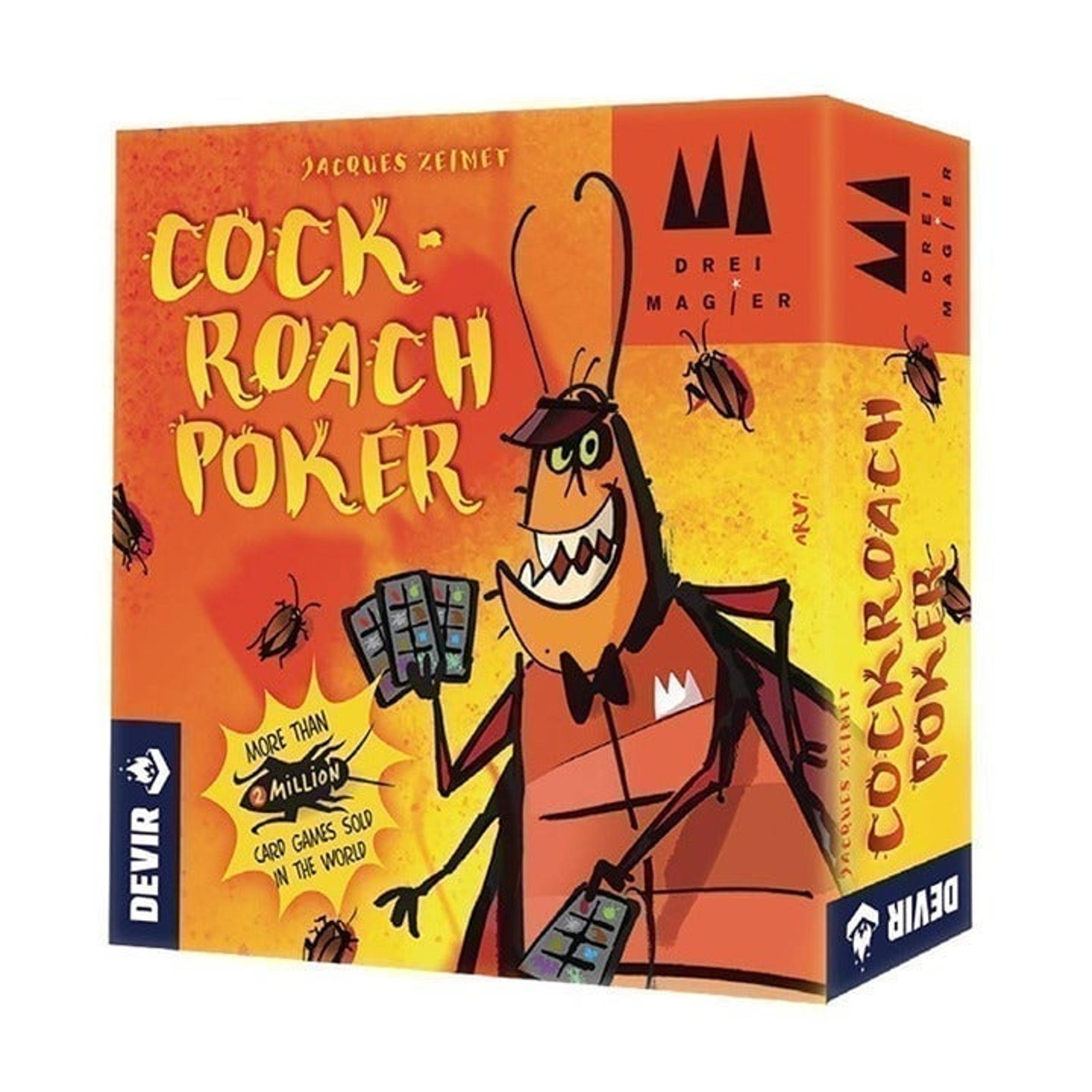 Cockroach Poker Party Game | Bluffing Strategy Card Game for Adults and Kids