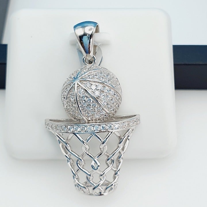 925 Sterling Silver Cubic Zirconia Pendant, UU1P6A6041