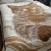 Vintage Kitten Cat Large Retro Reversible Brown Acrylic Blanket 60x79