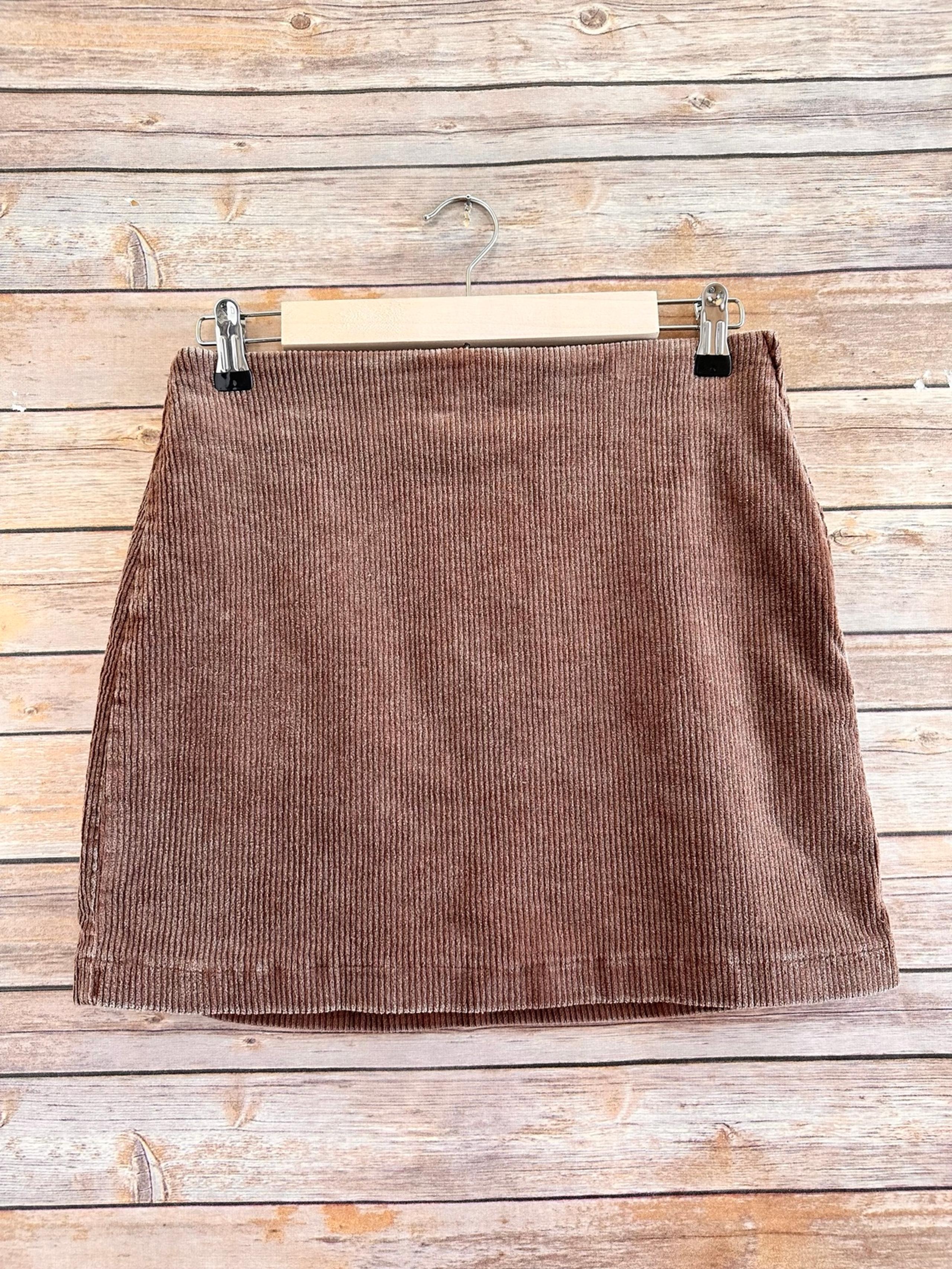 Lulus Skirt Women’s Size Small Brown Corduroy Mini NWT